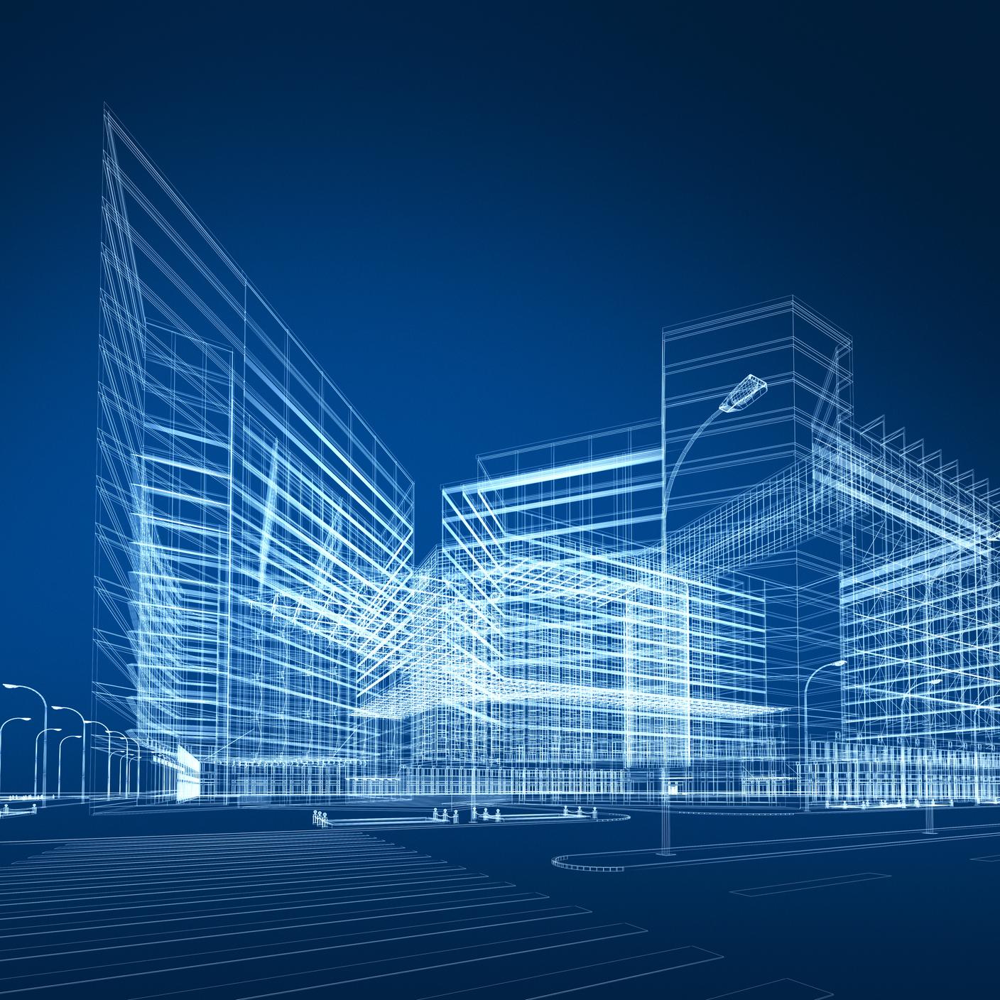抽象3D建筑